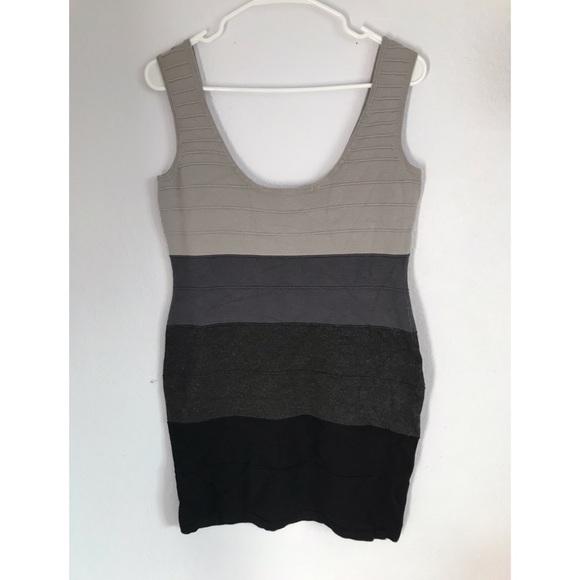 Select 10 monochrome bodycon dress - Picture 1 of 6